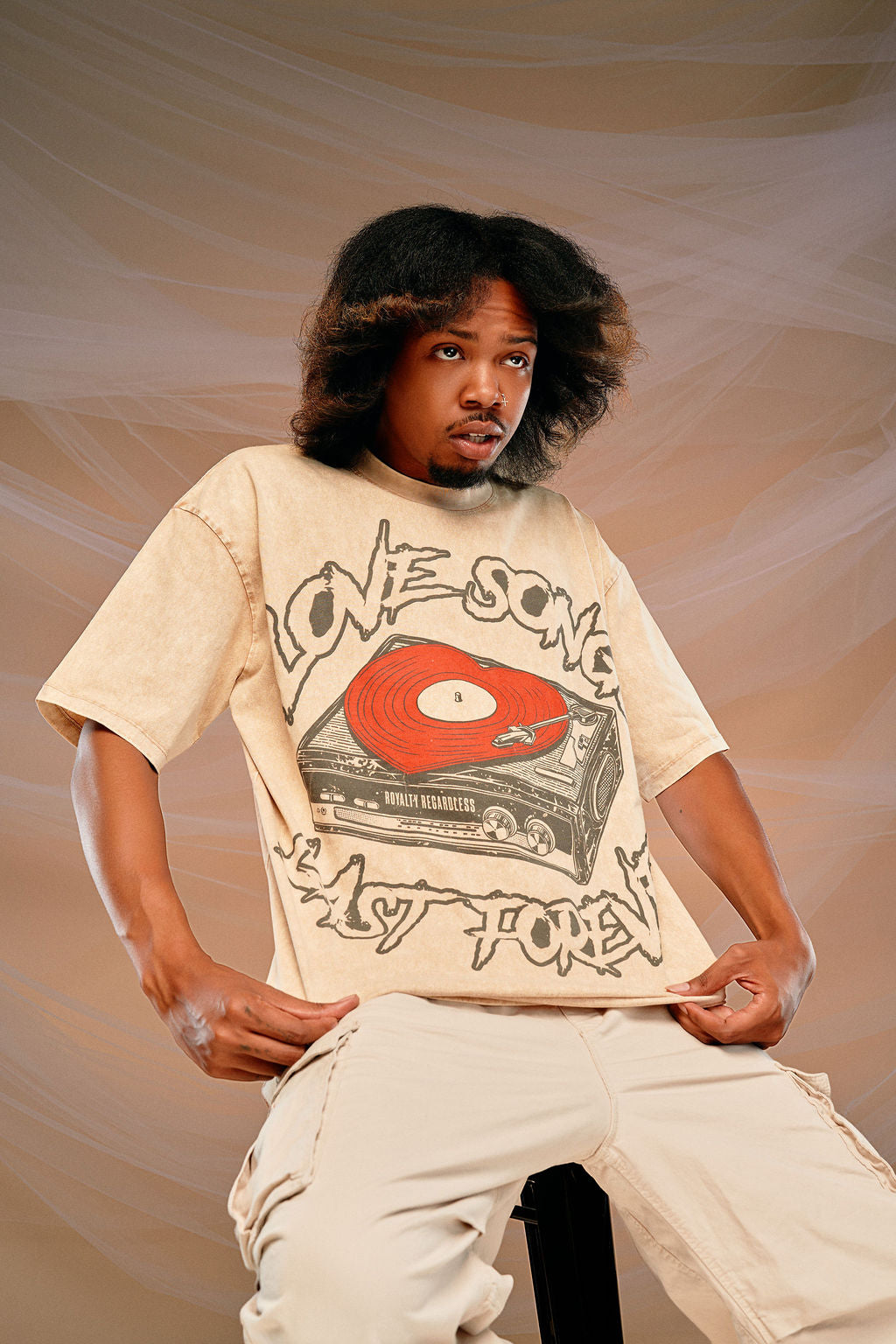 Love Songs Last Forever Oversized T-Shirt