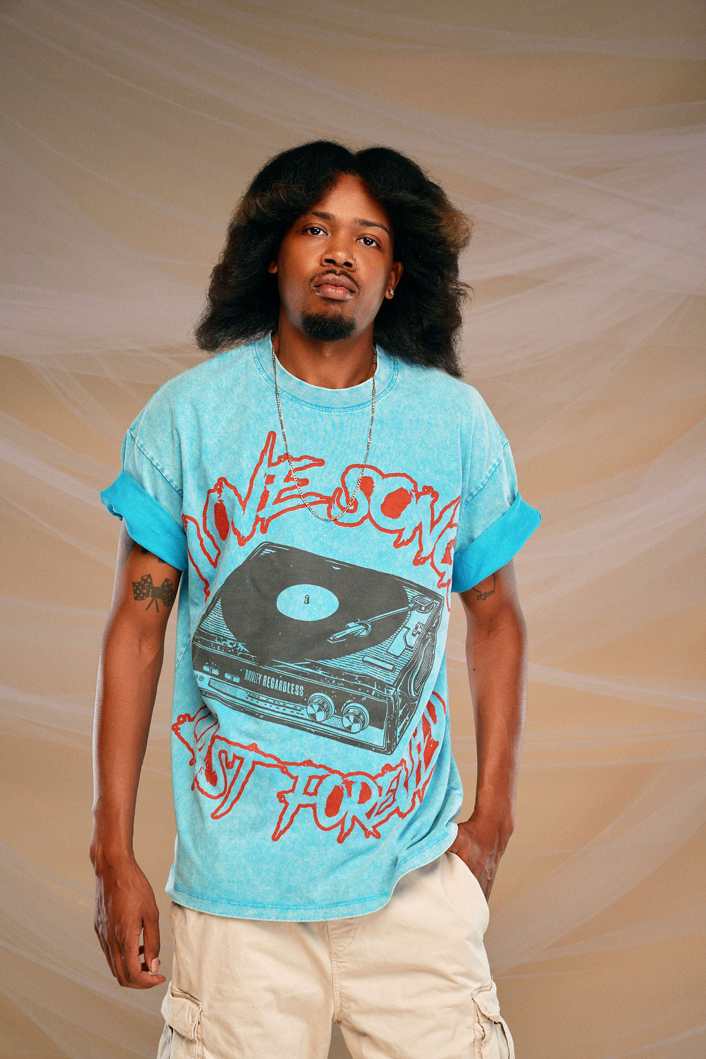 Love Songs Last Forever Oversized T-Shirt (red)